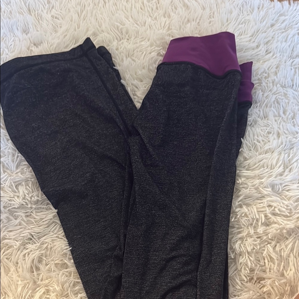 lululemon athletica wide Leggings in Black and Purple